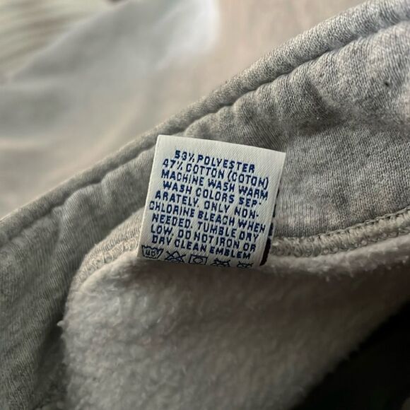 Vintage 90s Russell 1/4 Zip Sweatershirt Boxy Gray Fleece Pullover USA M XL - Picture 9 of 14